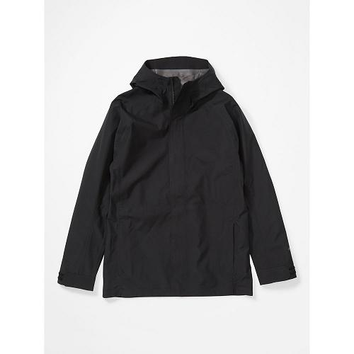 Marmot Rain Jacket Black NZ - Prescott Jackets Mens NZ2815074